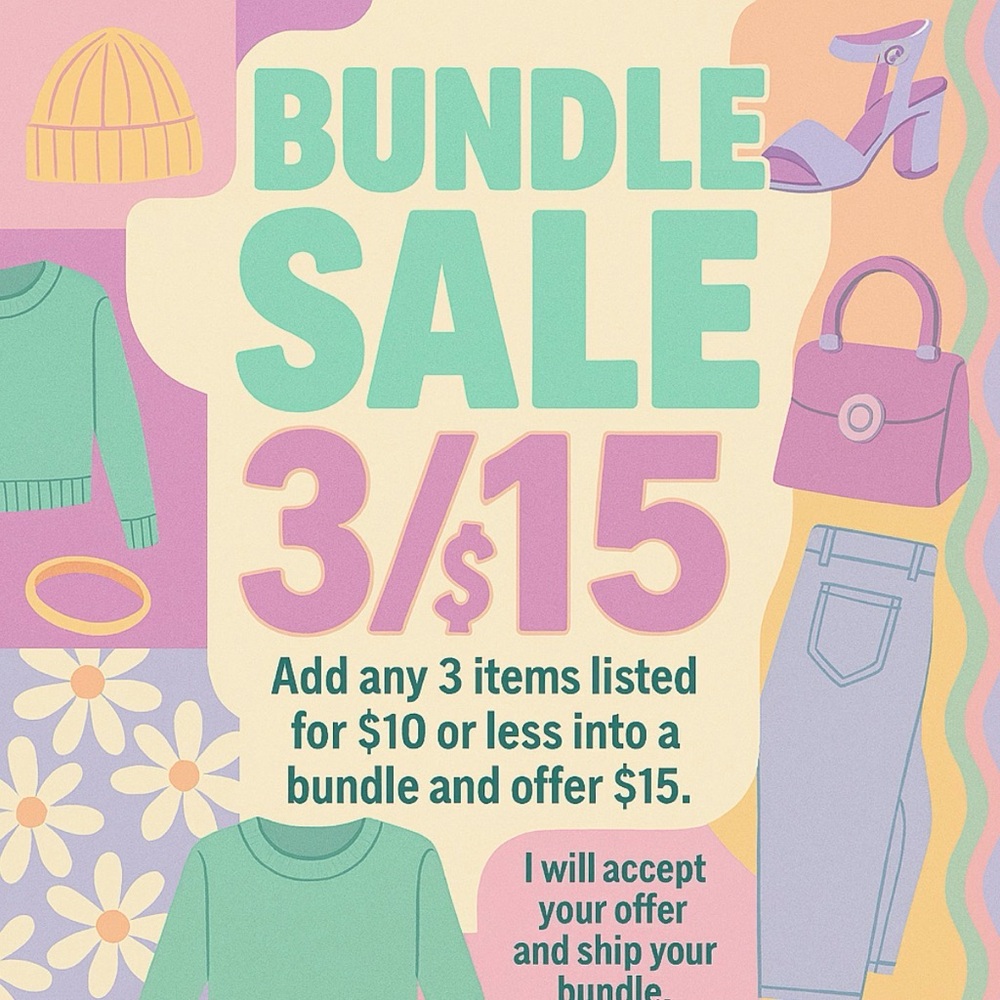LOOK 👀 BUNDLE SALE 3 for $15 👀 LOOK